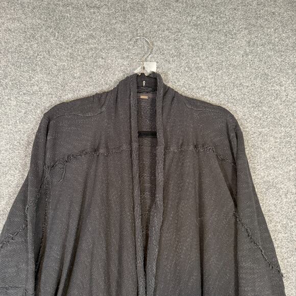 Free People Sweater Womens Small Cardigan Open Front Drapey Whimsy Goth Grunge - Picture 3 of 8